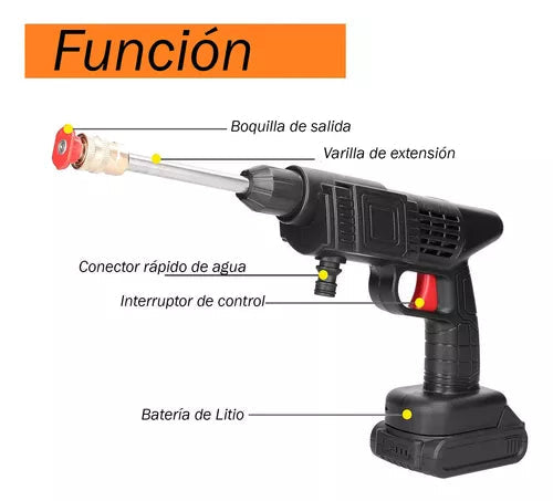 🔥 HIDROLAVADORA INALÁMBRICA – LIMPIEZA POTENTE EN CUALQUIER LUGAR 🔥